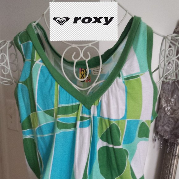 Roxy Top Sleeveless V neck Top Roxy Girls Top - Picture 2 of 9